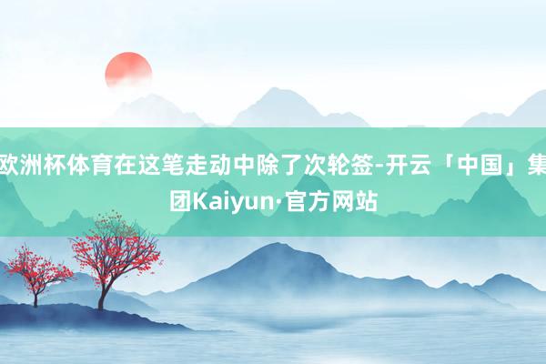 欧洲杯体育在这笔走动中除了次轮签-开云「中国」集团Kaiyun·官方网站