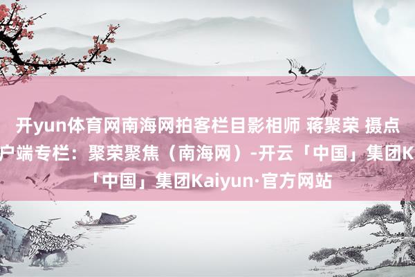 开yun体育网南海网拍客栏目影相师 蒋聚荣 摄点击插足南海网客户端专栏：聚荣聚焦（南海网）-开云「中国」集团Kaiyun·官方网站