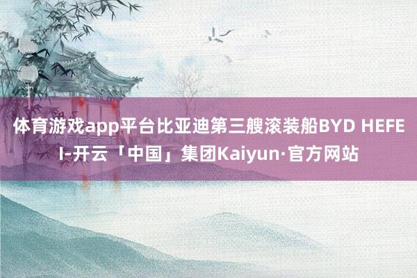 体育游戏app平台比亚迪第三艘滚装船BYD HEFEI-开云「中国」集团Kaiyun·官方网站