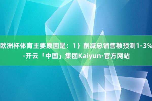 欧洲杯体育主要原因是：1）削减总销售额预测1-3%-开云「中国」集团Kaiyun·官方网站