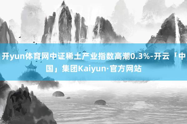 开yun体育网中证稀土产业指数高潮0.3%-开云「中国」集团Kaiyun·官方网站