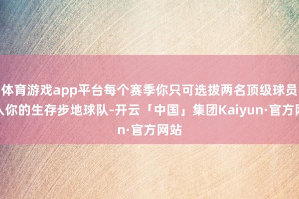 体育游戏app平台每个赛季你只可选拔两名顶级球员加入你的生存步地球队-开云「中国」集团Kaiyun·官方网站