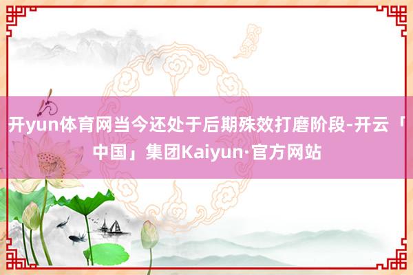 开yun体育网当今还处于后期殊效打磨阶段-开云「中国」集团Kaiyun·官方网站