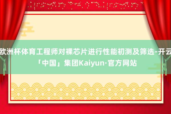 欧洲杯体育工程师对裸芯片进行性能初测及筛选-开云「中国」集团Kaiyun·官方网站