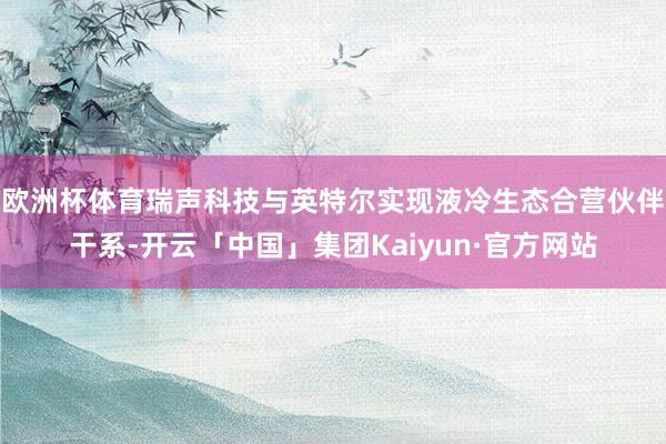 欧洲杯体育瑞声科技与英特尔实现液冷生态合营伙伴干系-开云「中国」集团Kaiyun·官方网站